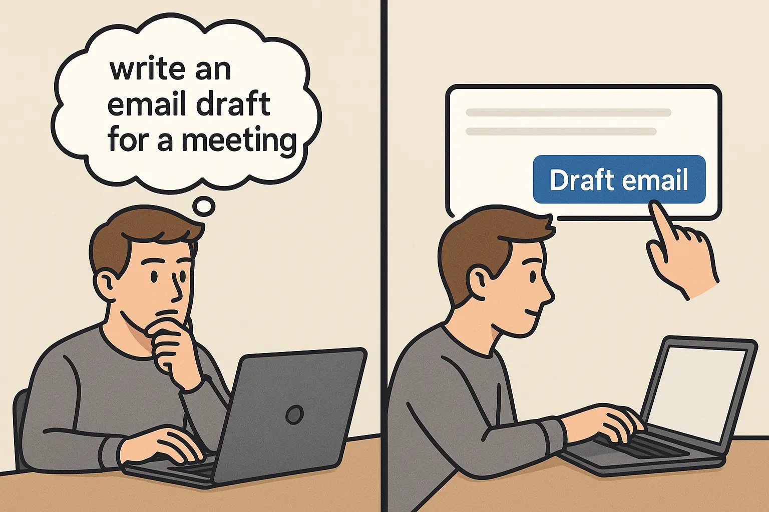 thinking about defining a task vs the button about task